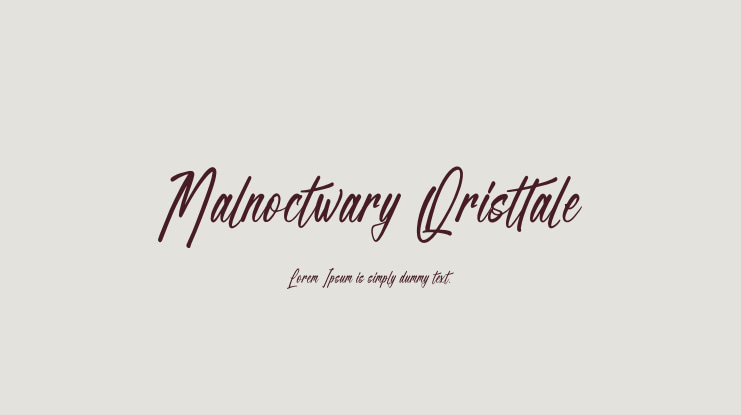 Malnoctwary Qristtale Font