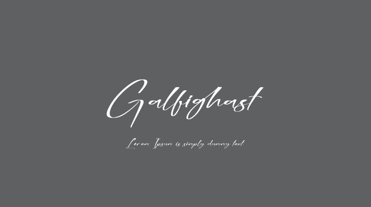 Galfighast Font