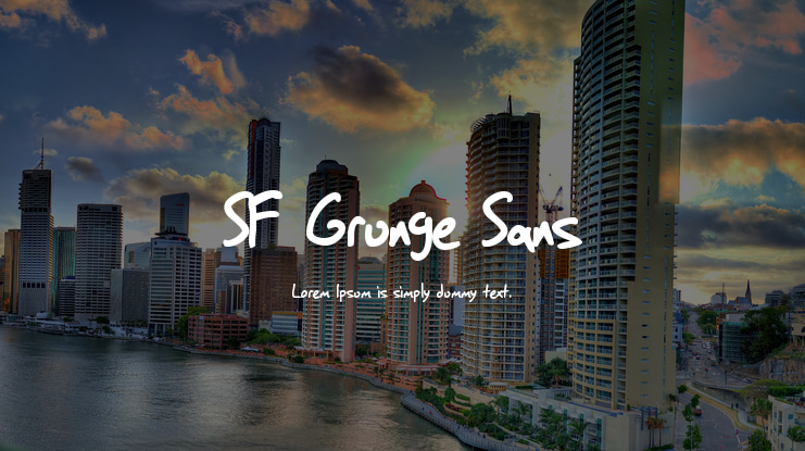 SF Grunge Sans Font Family