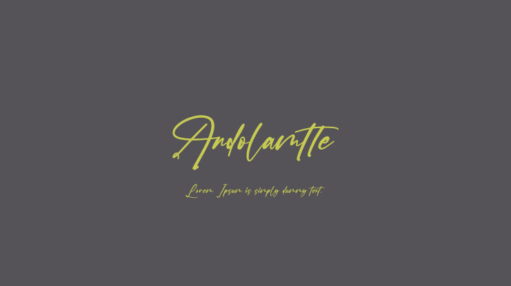 Andolamtte Font