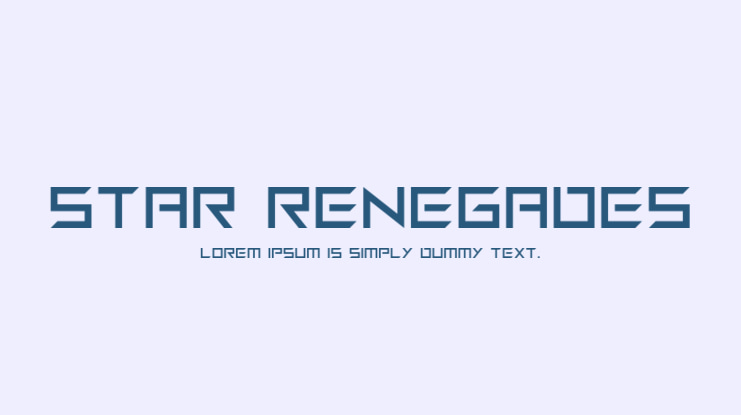 Star Renegades Font Family
