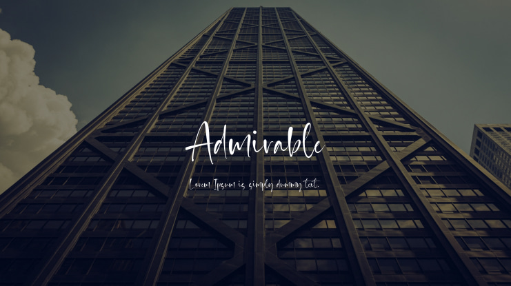 Admirable Font