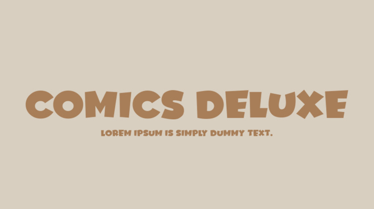Comics Deluxe Font Family
