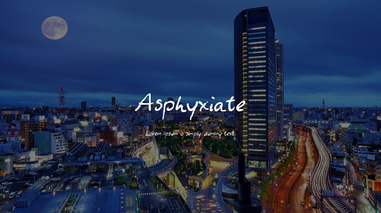 Asphyxiate Font