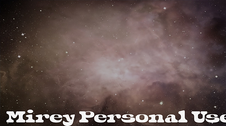 Mirey Personal Use Font