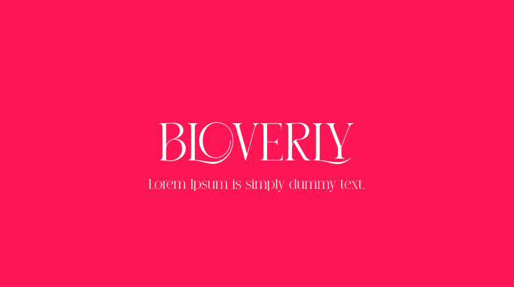 BLOVERLY Font