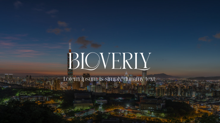 BLOVERLY Font