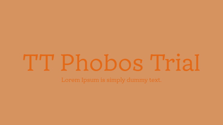 TT Phobos Trial Font Family