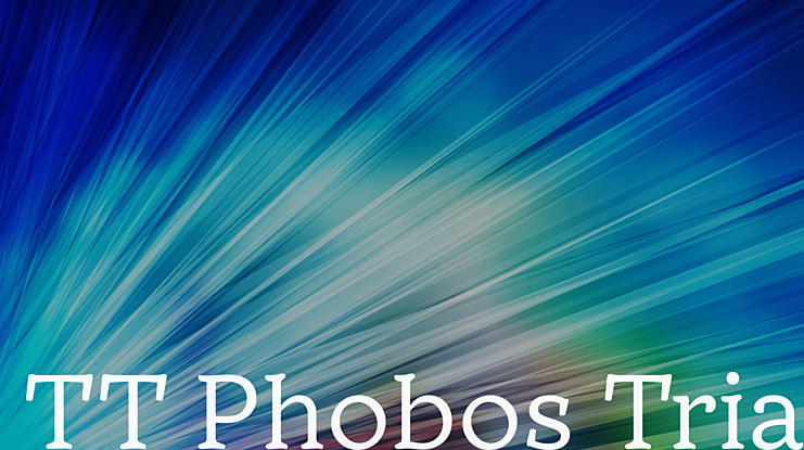 TT Phobos Trial Font Family