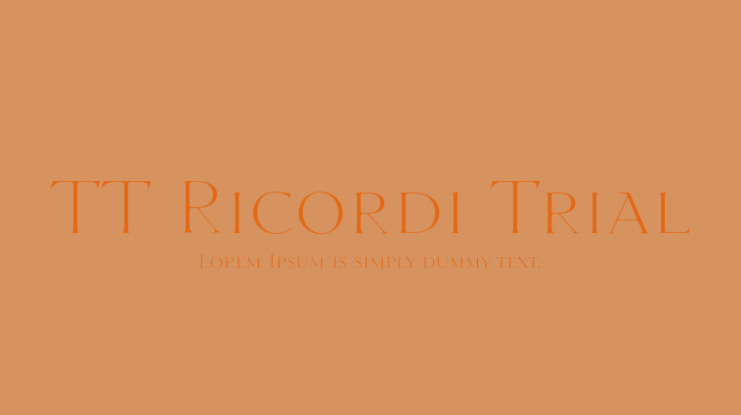 TT Ricordi Trial Font