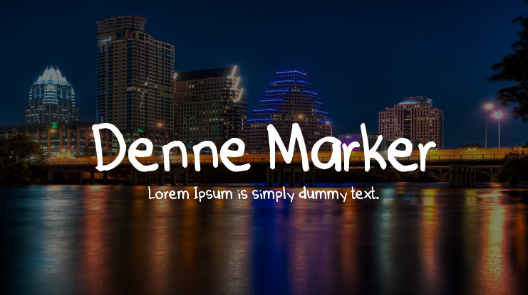 Denne Marker Font