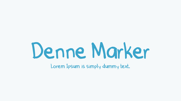 Denne Marker Font
