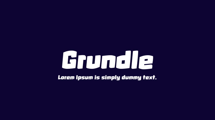 Grundle Font