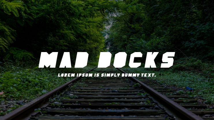 Mad Docks Font