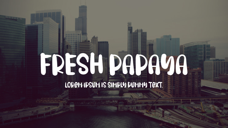 FRESH PAPAYA Font