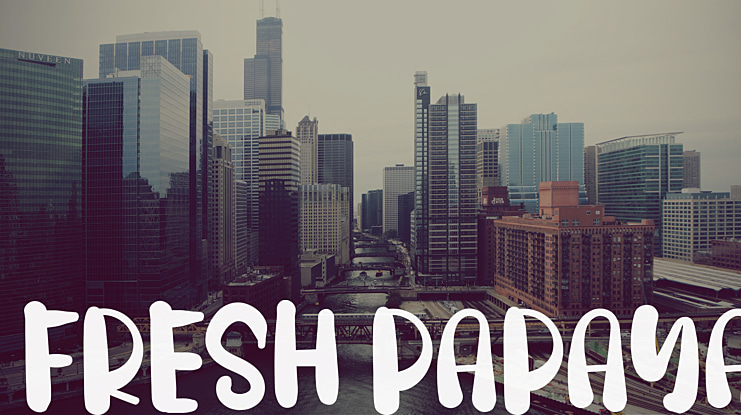 FRESH PAPAYA Font