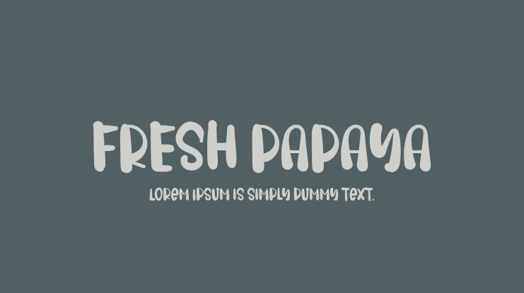 FRESH PAPAYA Font