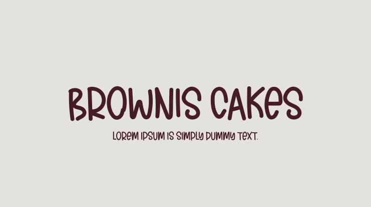 BROWNIS CAKES Font