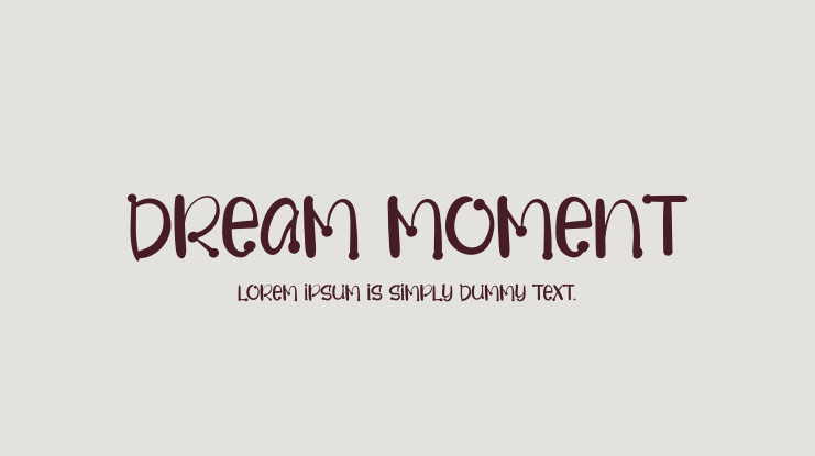 Dream Moment Font