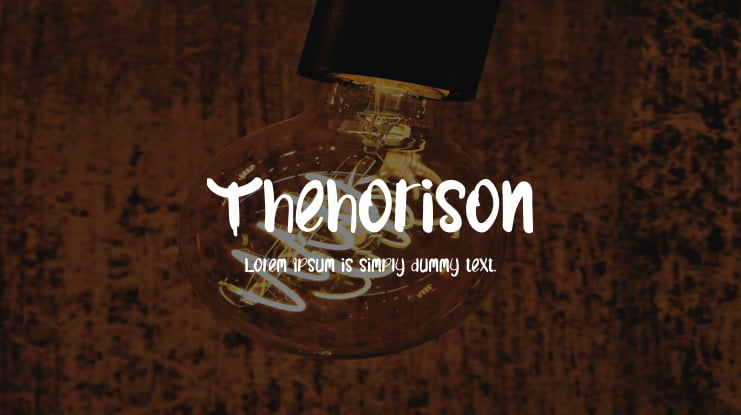Thehorison Font