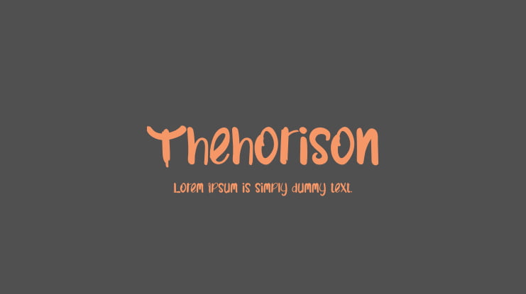 Thehorison Font