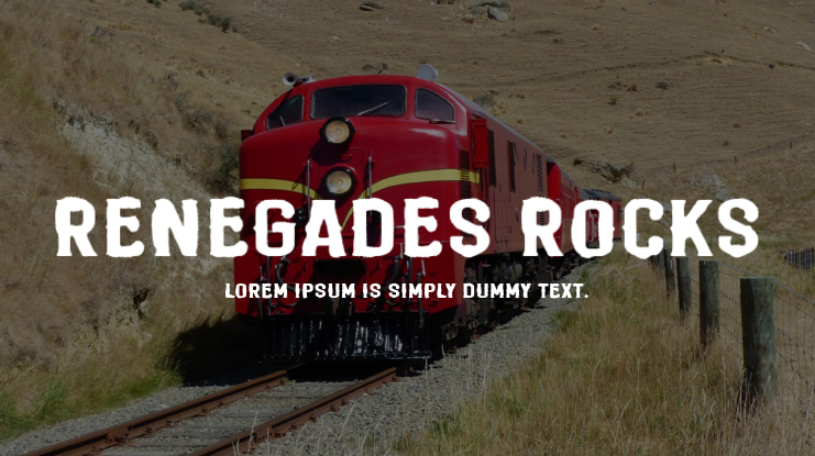 Renegades Rocks Font