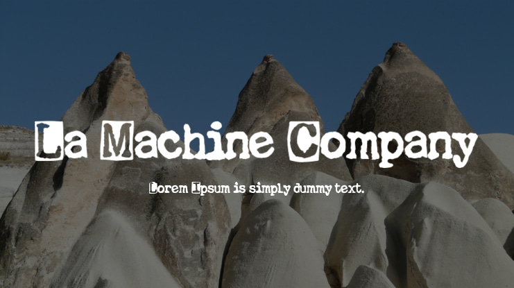 La Machine Company Font