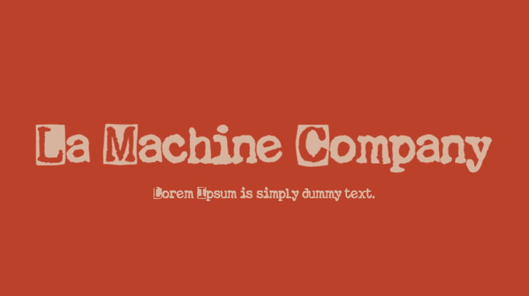 La Machine Company Font