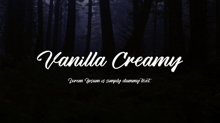 Vanilla Creamy Font