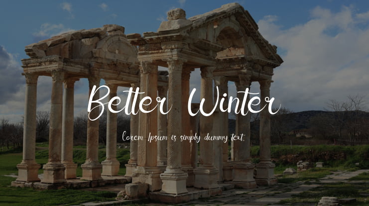 Better Winter Font