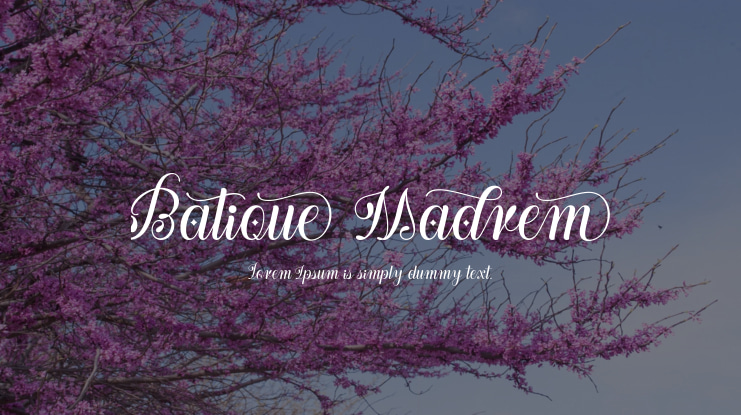 Batique Madrem Font