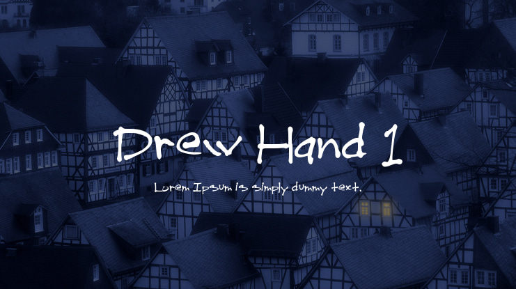 Drew Hand 1 Font