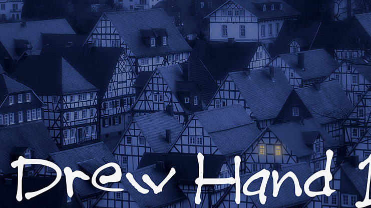 Drew Hand 1 Font