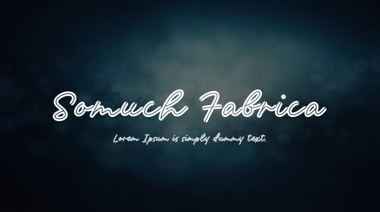 Somuch Fabrica Font