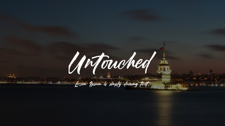 Untouched Font