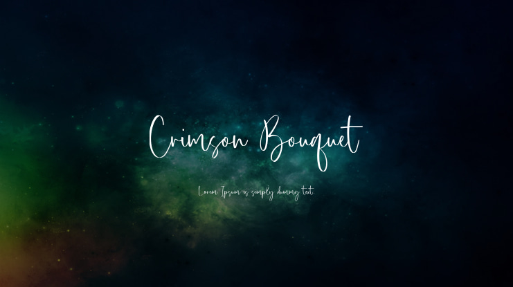 Crimson Bouquet Font