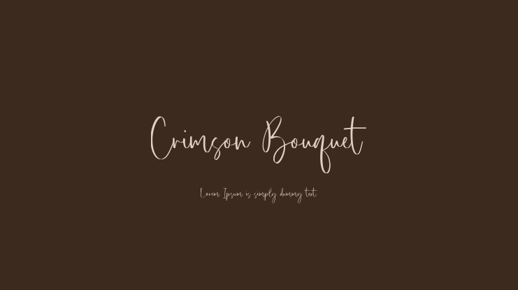 Crimson Bouquet Font