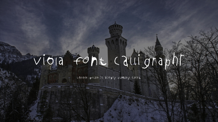 viola_font Calligraphr Font