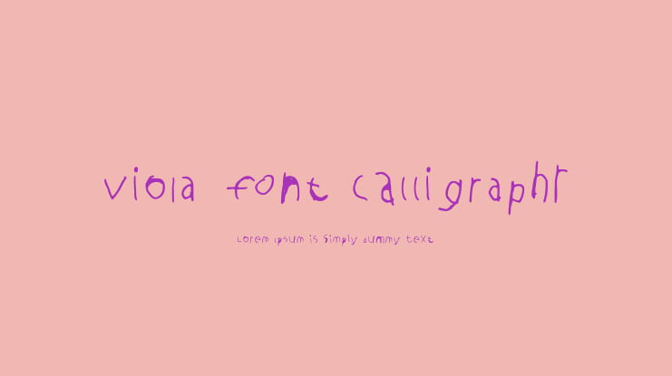 viola_font Calligraphr Font