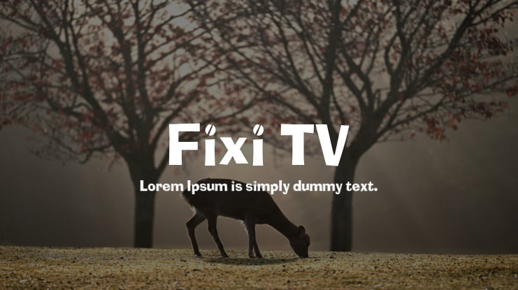 Fixi TV Font