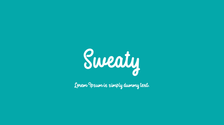 Sweaty Font