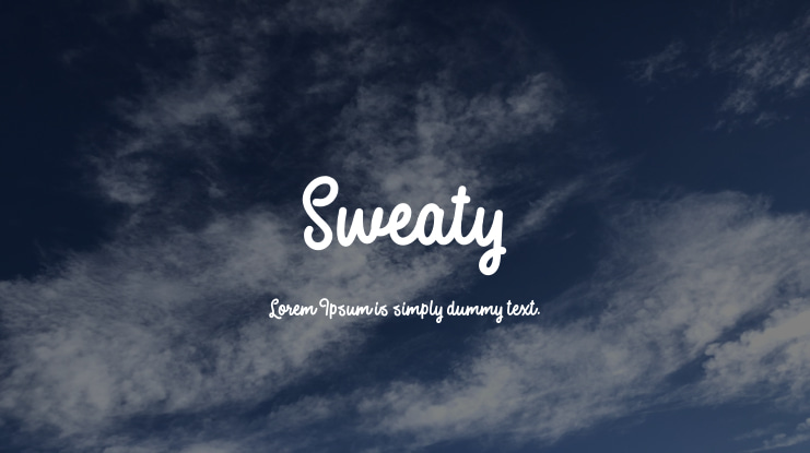 Sweaty Font