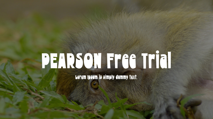 PEARSON Free Trial Font