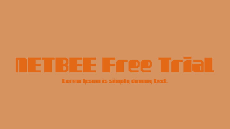 NETBEE Free Trial Font