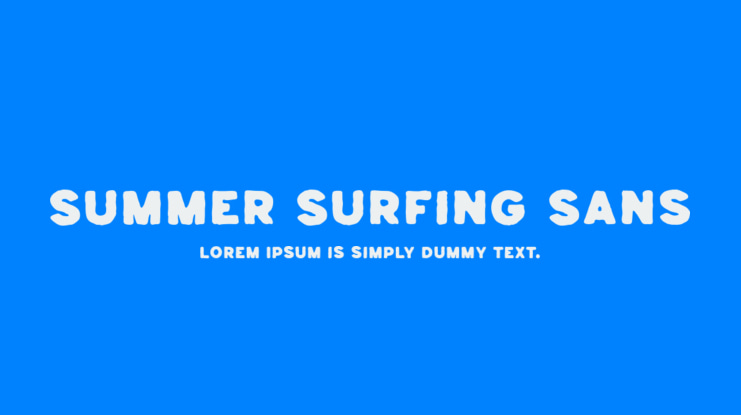 Summer Surfing Sans Font