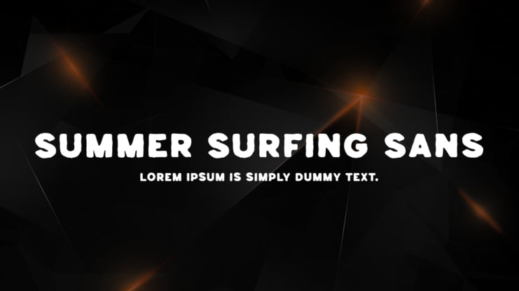 Summer Surfing Sans Font