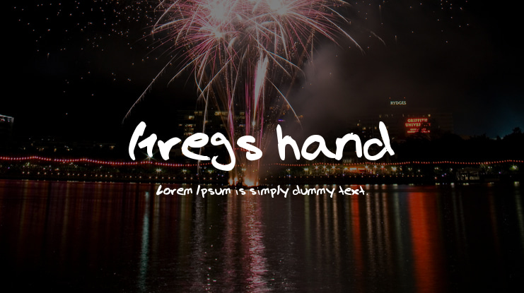 Gregs hand Font