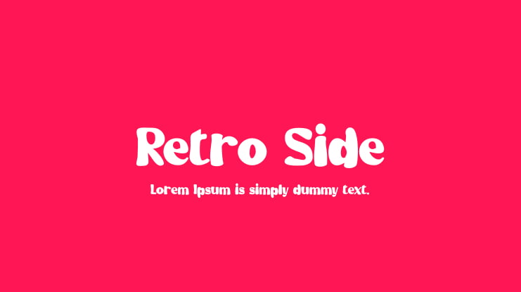 Retro Side Font