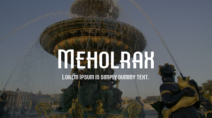 Meholrax Font