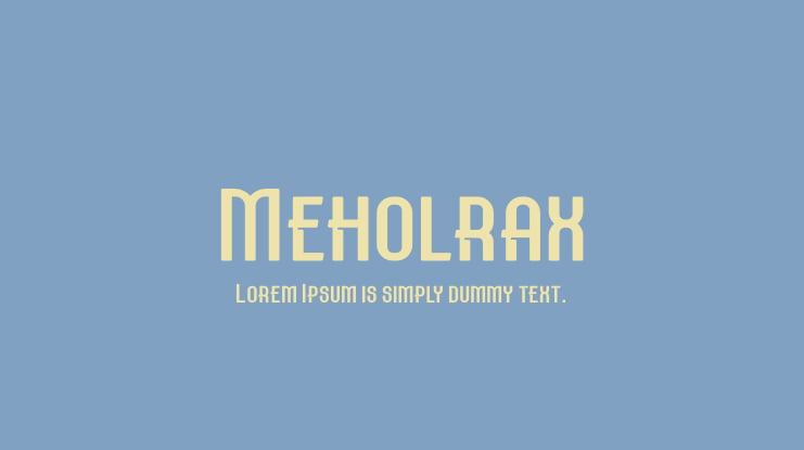 Meholrax Font